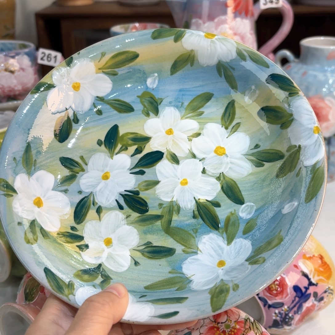 景德镇手绘高温釉下彩陶瓷茶具