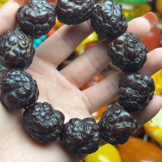 琥珀手串未镶嵌蜜蜡