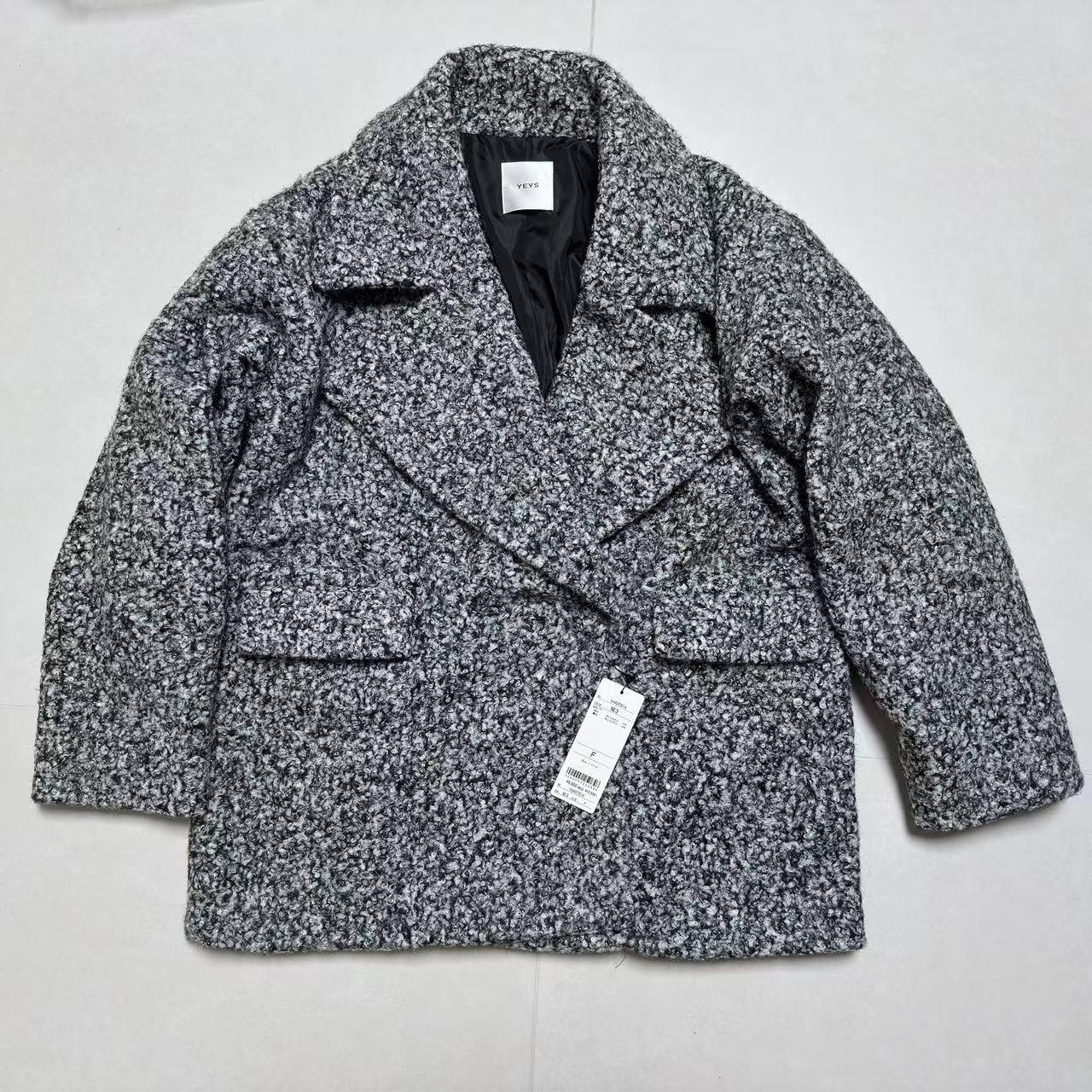 日单早春秋冬女常规秋季短款毛呢外套宽松版日系休闲短大衣呢子