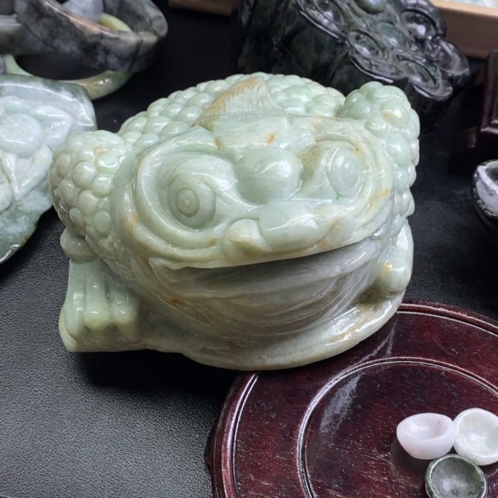 吞***0翡翠未镶嵌颈饰天然翡翠金蟾5