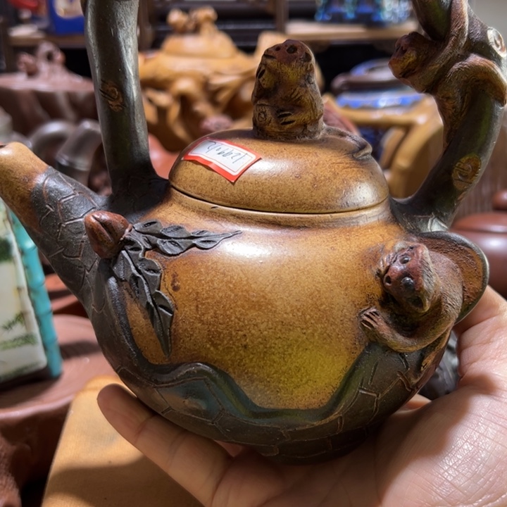 茶壶紫砂紫砂壶收藏起来了！