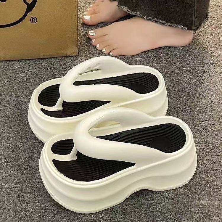 XQ777【人字拖】踩屎感厚底人字拖鞋外穿夹趾凉拖鞋居家防滑沙滩鞋