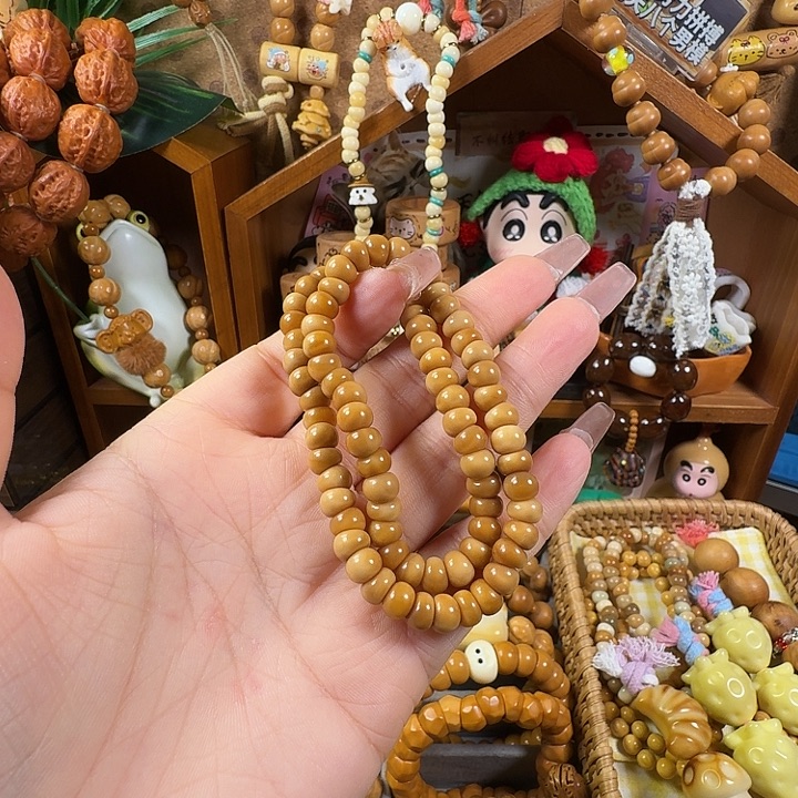 柏香籽/百香籽吊坠老料双圈蒜瓣（龙脊）