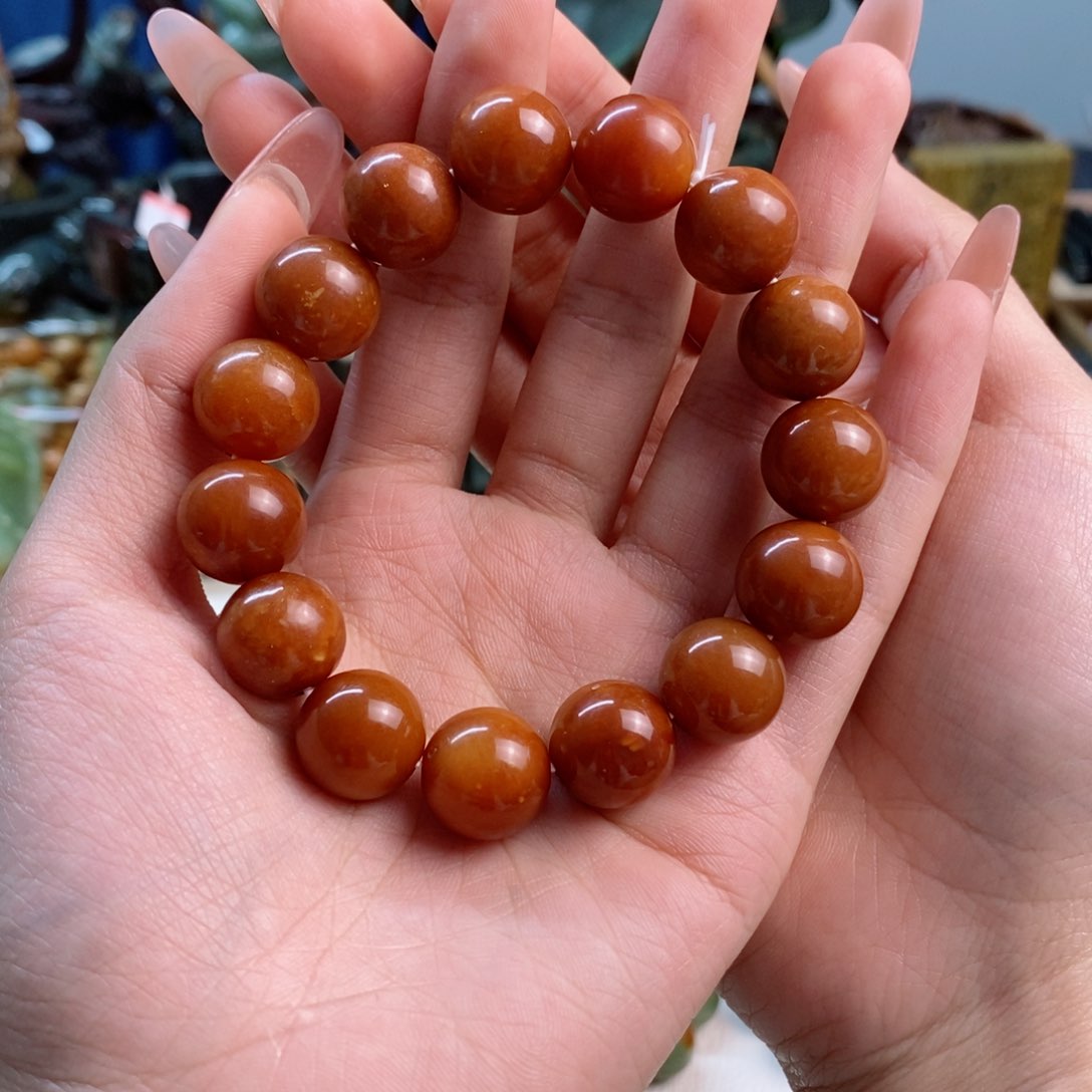 蛇纹石玉手链未镶嵌小****生