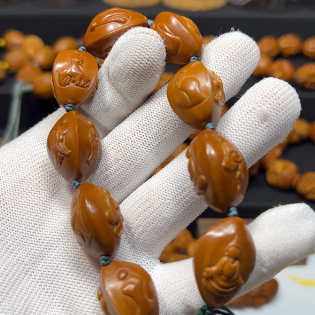 橄榄核手串/手链1.8三面无相佛