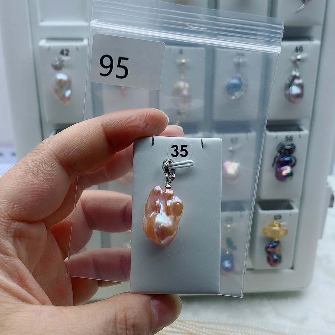 淡水珍珠吊坠(不含链)合金