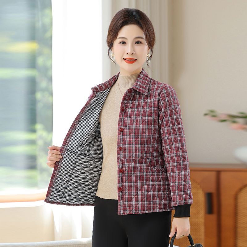 棉袄棉服老年女性加厚棉服中年短款中老年女装加厚妈妈装秋冬