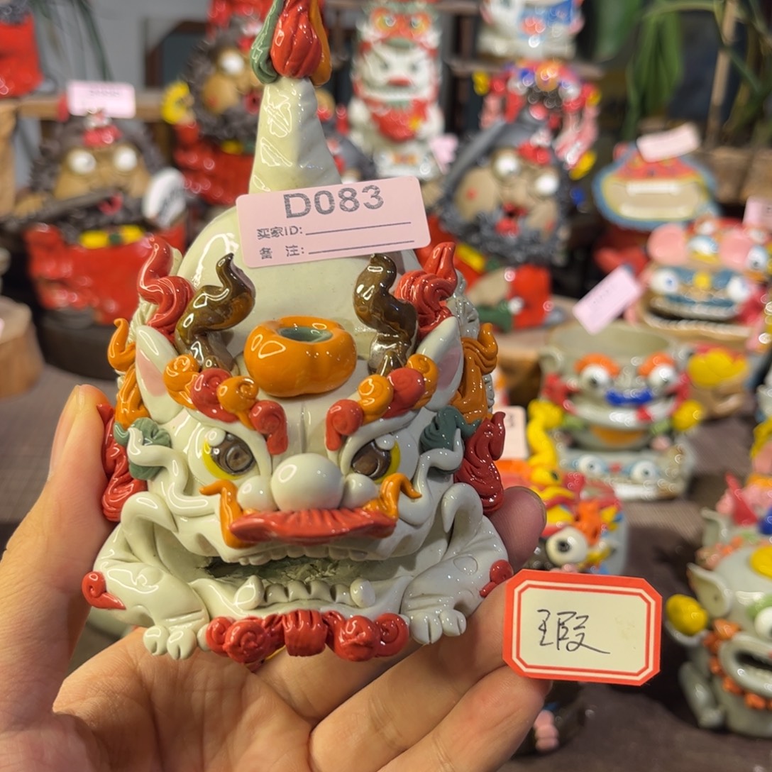 ****昕泥塑纯手工茶宠摆件