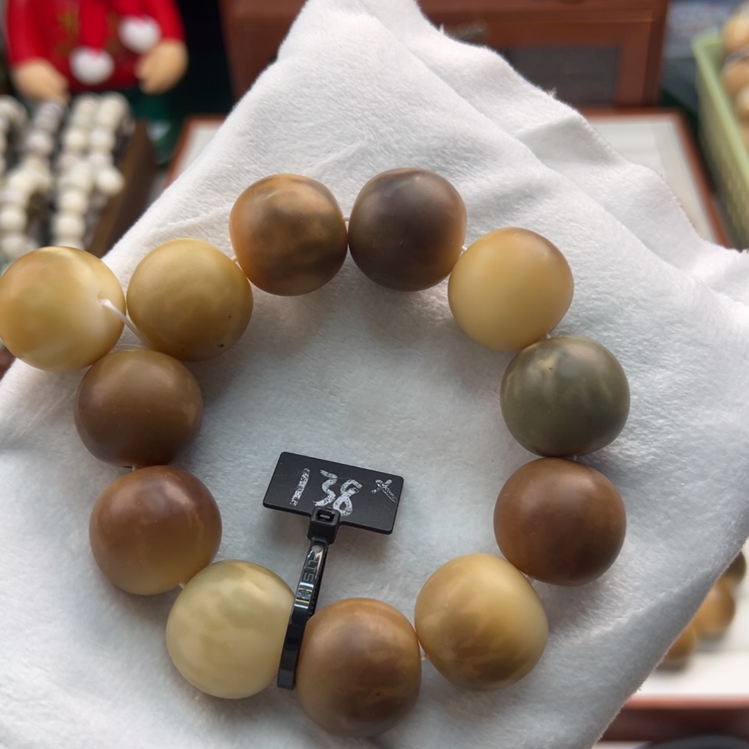 菩提根/象牙果手串卡23苹果干磨瑕疵