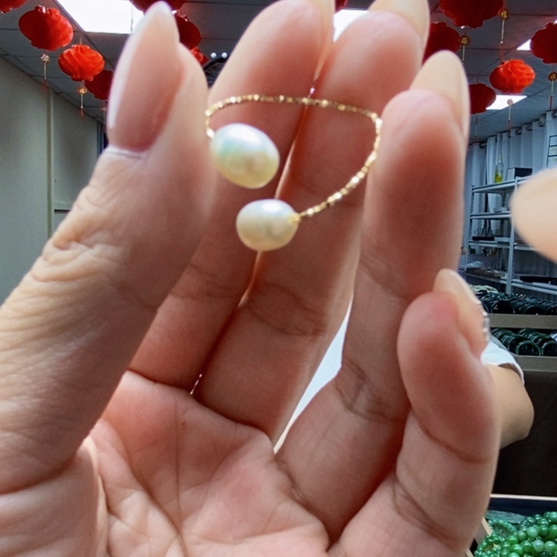 戒指未镶嵌淡水珍珠拍一发一