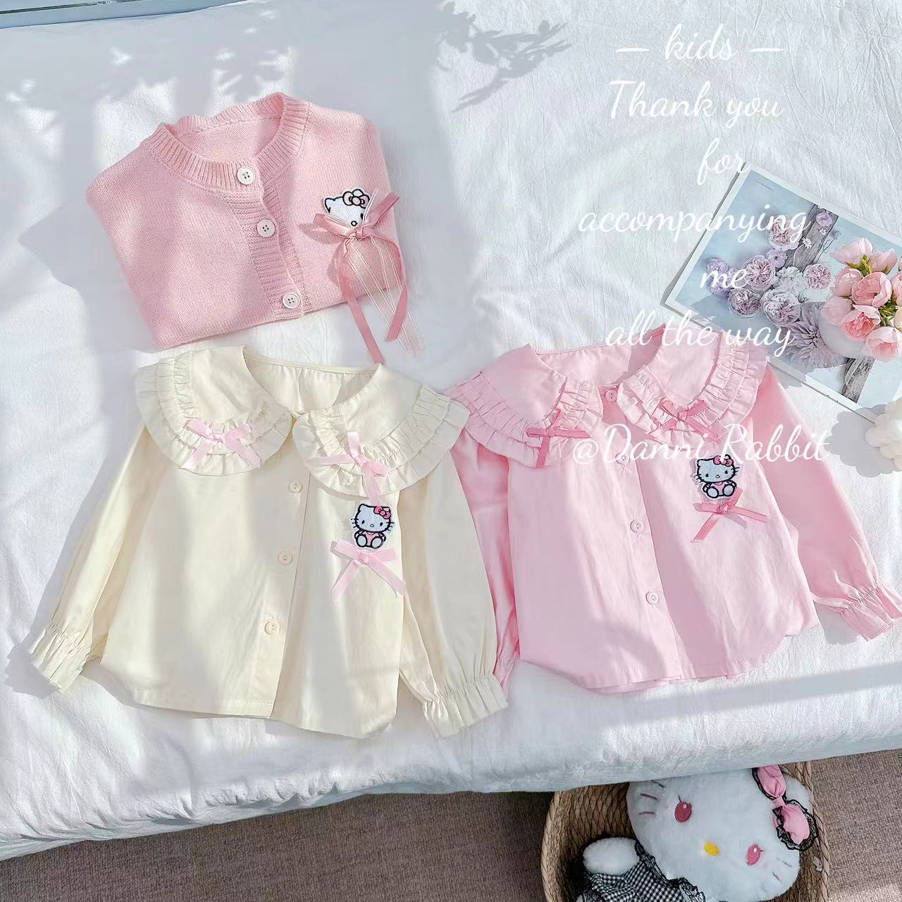 【Dannirabbit】新品可爱洋气甜美女童衬衫 D-W01A