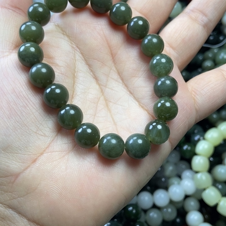 和田玉未镶嵌手链卡10