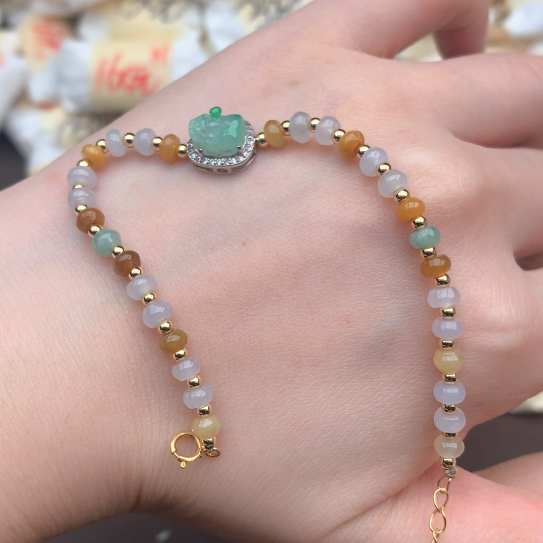 翡翠挂件银S925镶嵌一