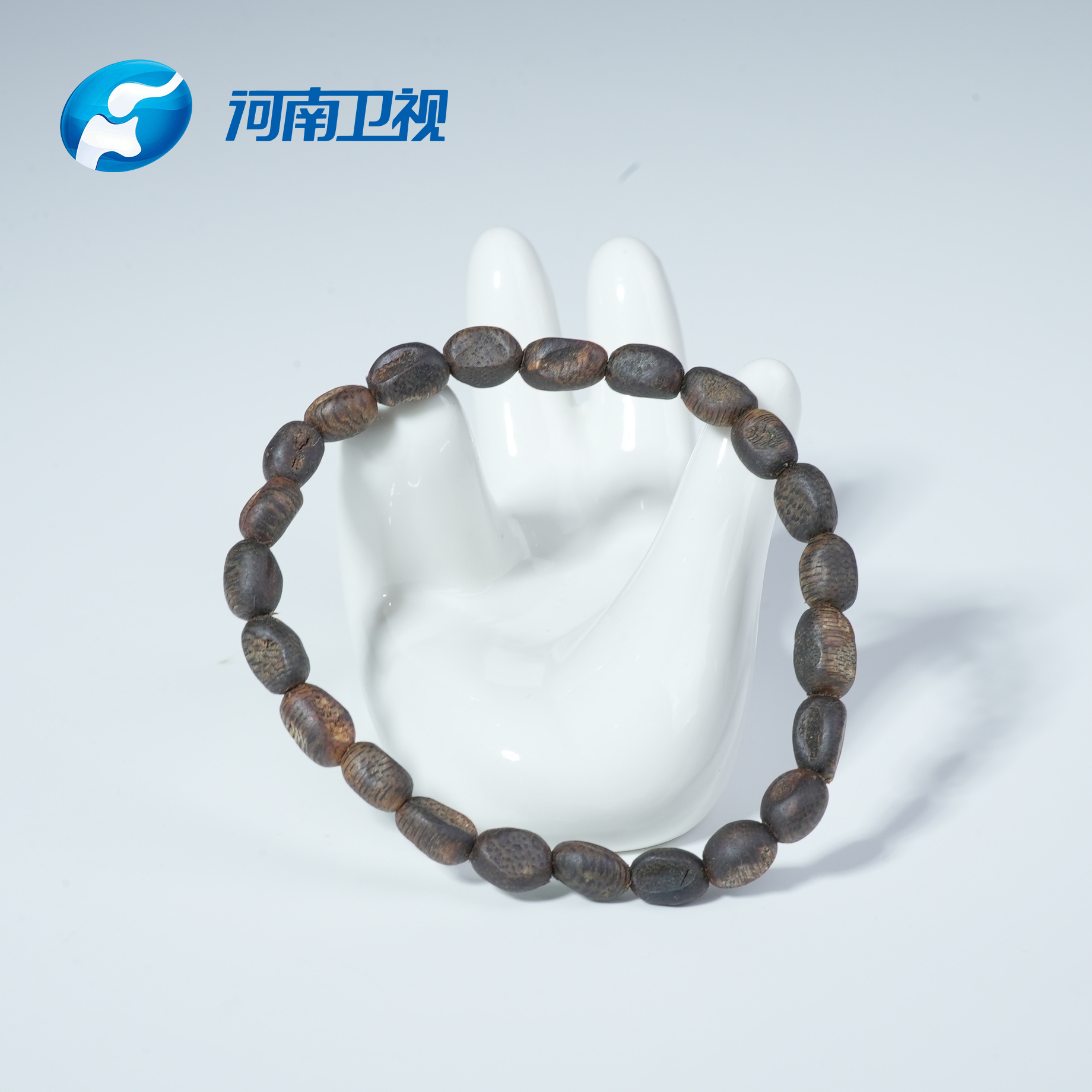 沉香【河南卫视】沉水的哦 奇楠随型小瘤疤单圈手串 素串