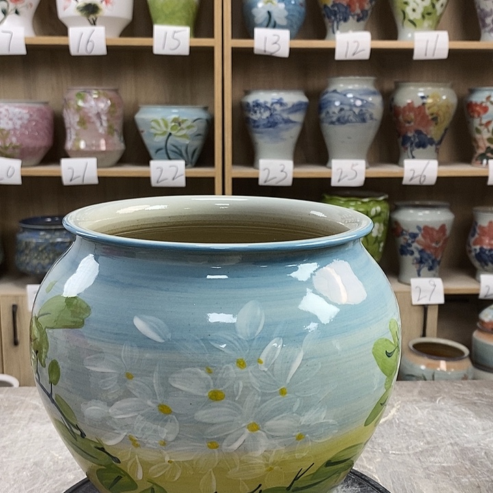 缸13zp景德镇陶瓷花盆