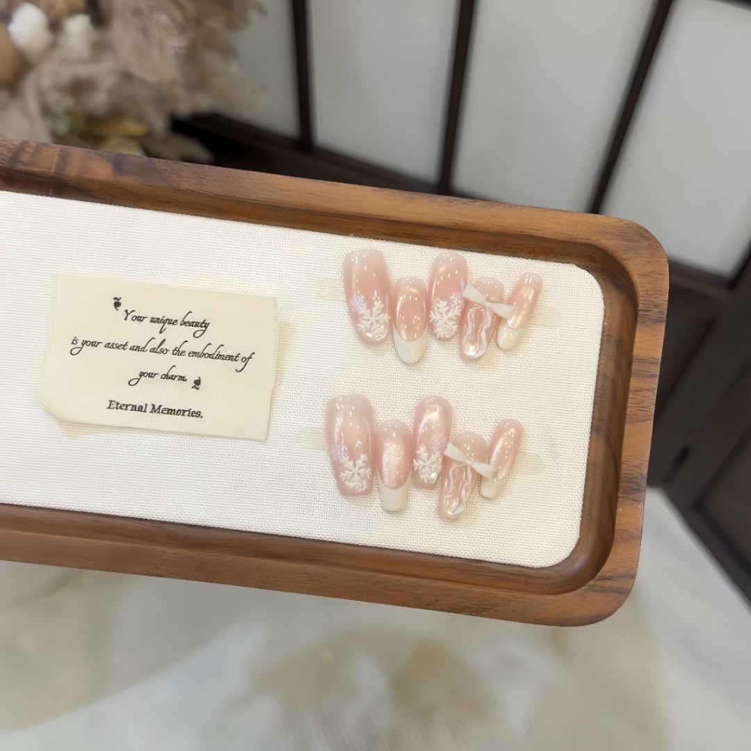 雪绒花-XingHeJiYu轻奢高定美甲 10片装