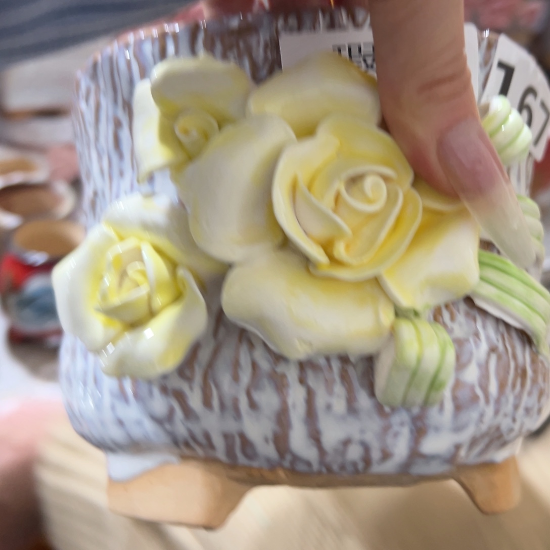 167瑕疵满20米秒退拉黑多肉花盆