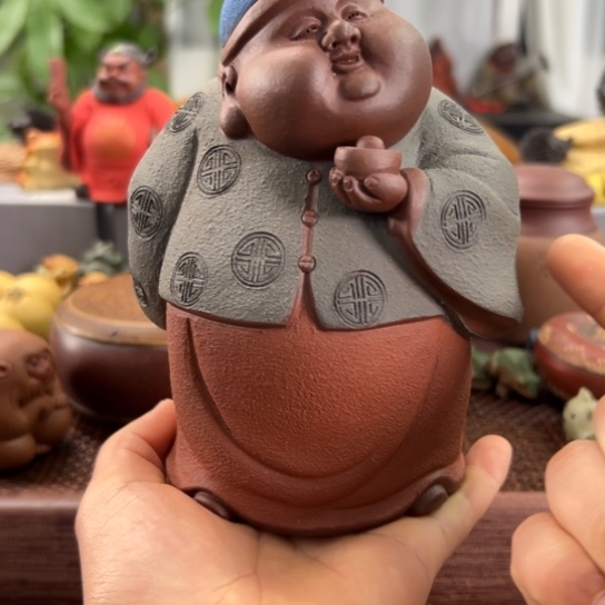 紫砂茶宠笑***生紫砂茶器