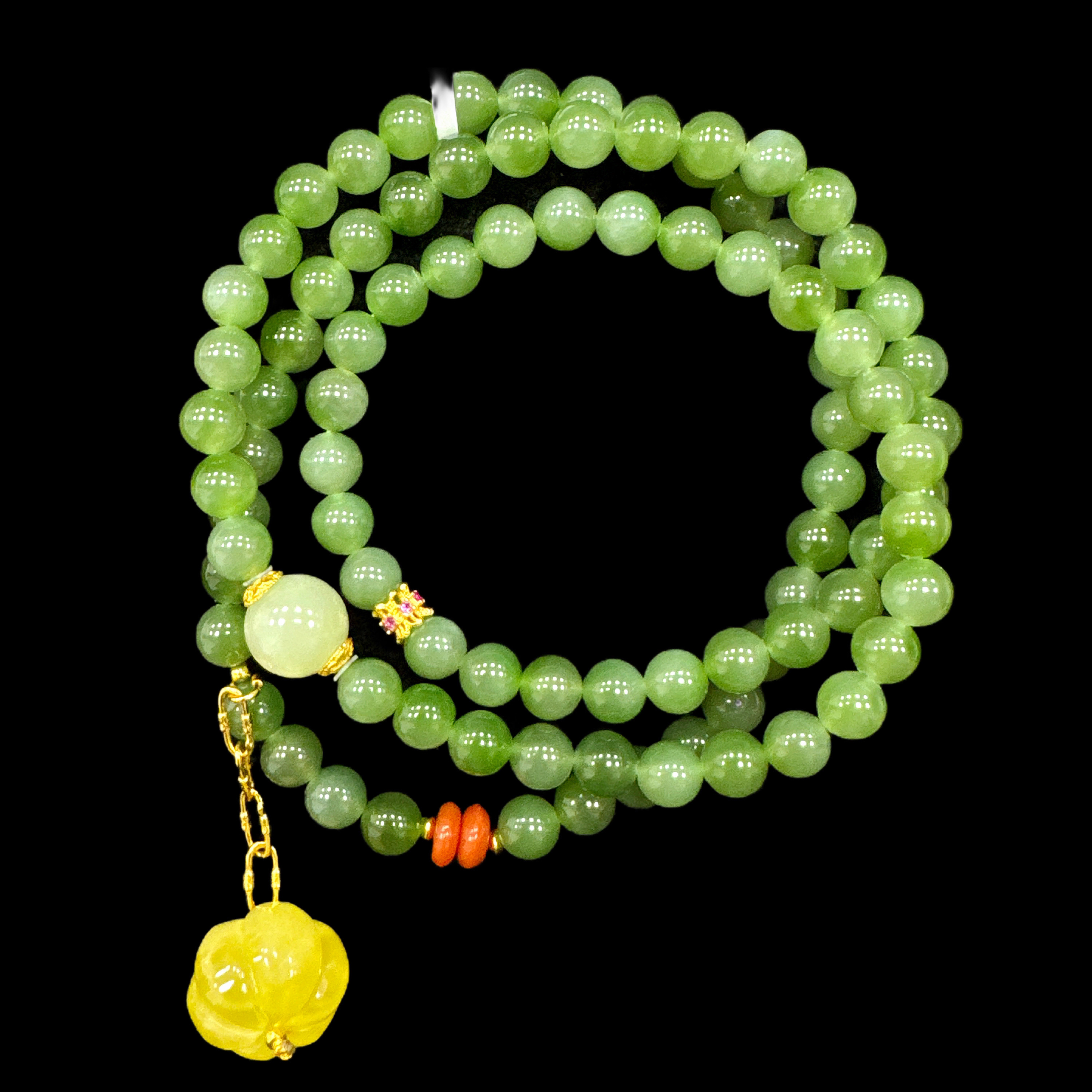 V7890碧玉手串孤品！