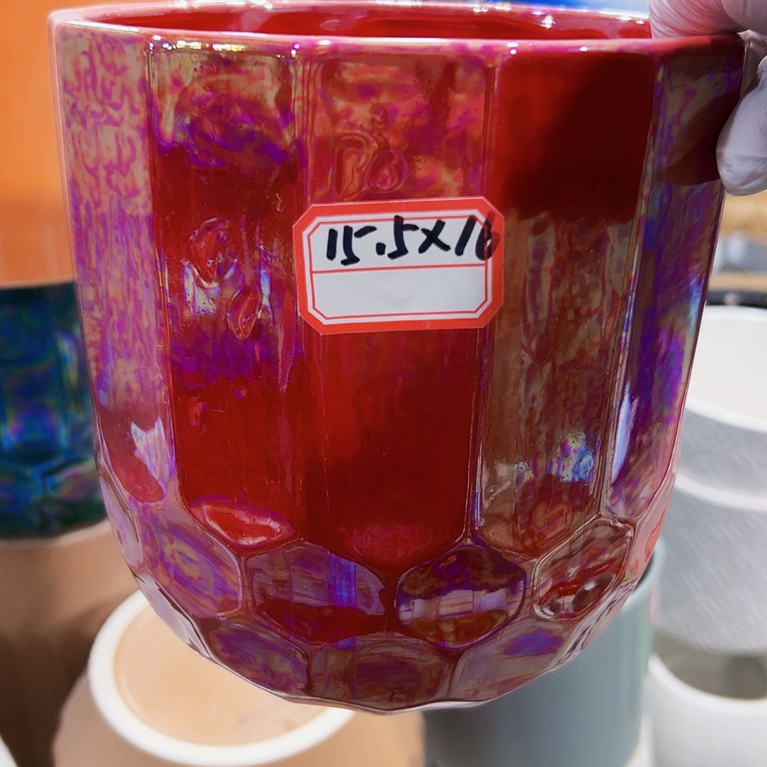 有孔，外贸尾单陶瓷花盆凑单10米包邮