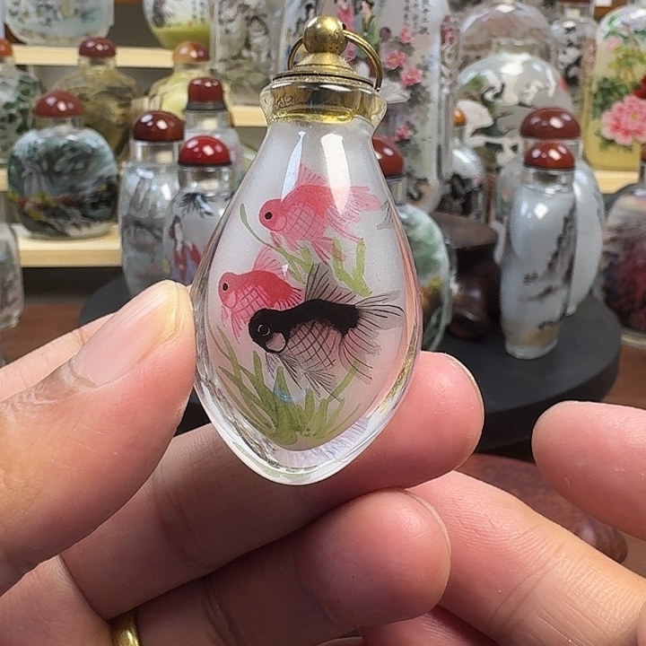 鼻烟壶内画手工绘制非遗礼品