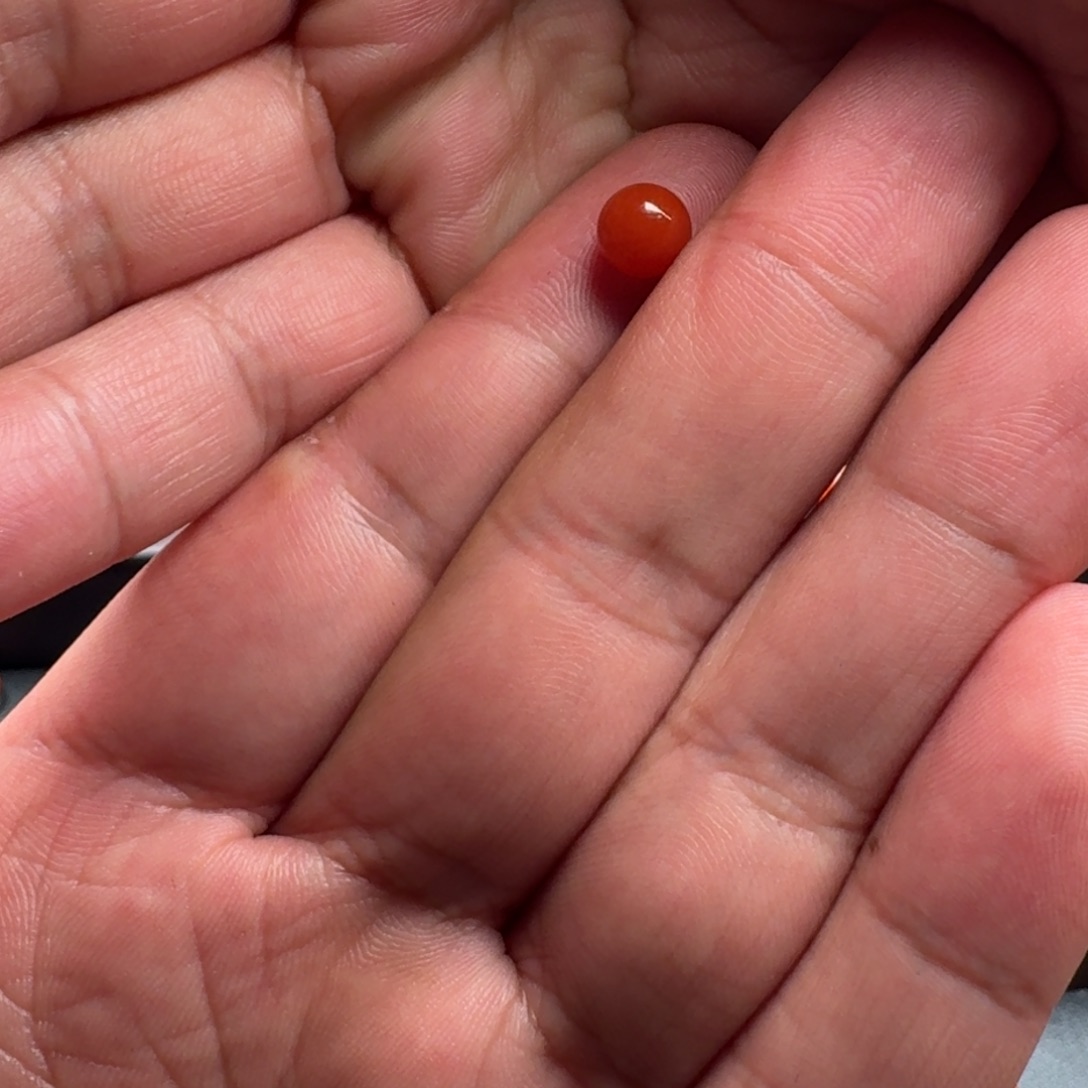 南红玛瑙圆珠7mm未镶嵌 