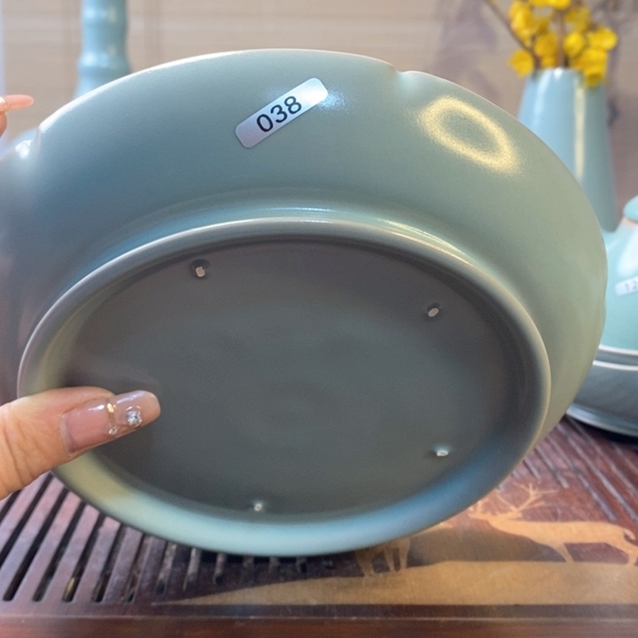 原产地汝瓷无纹一一一一微