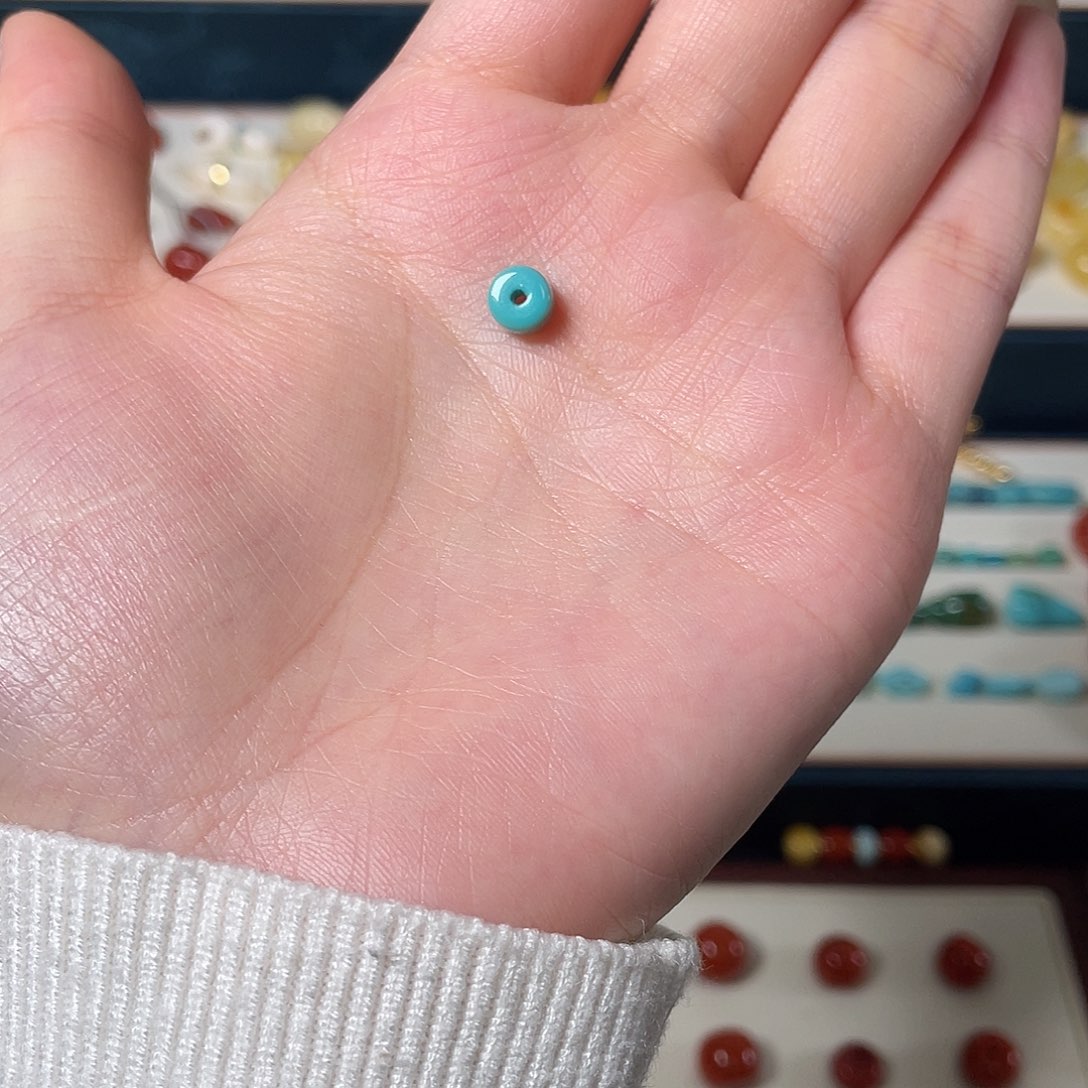 暖***暖绿松石未镶嵌绿松石直切