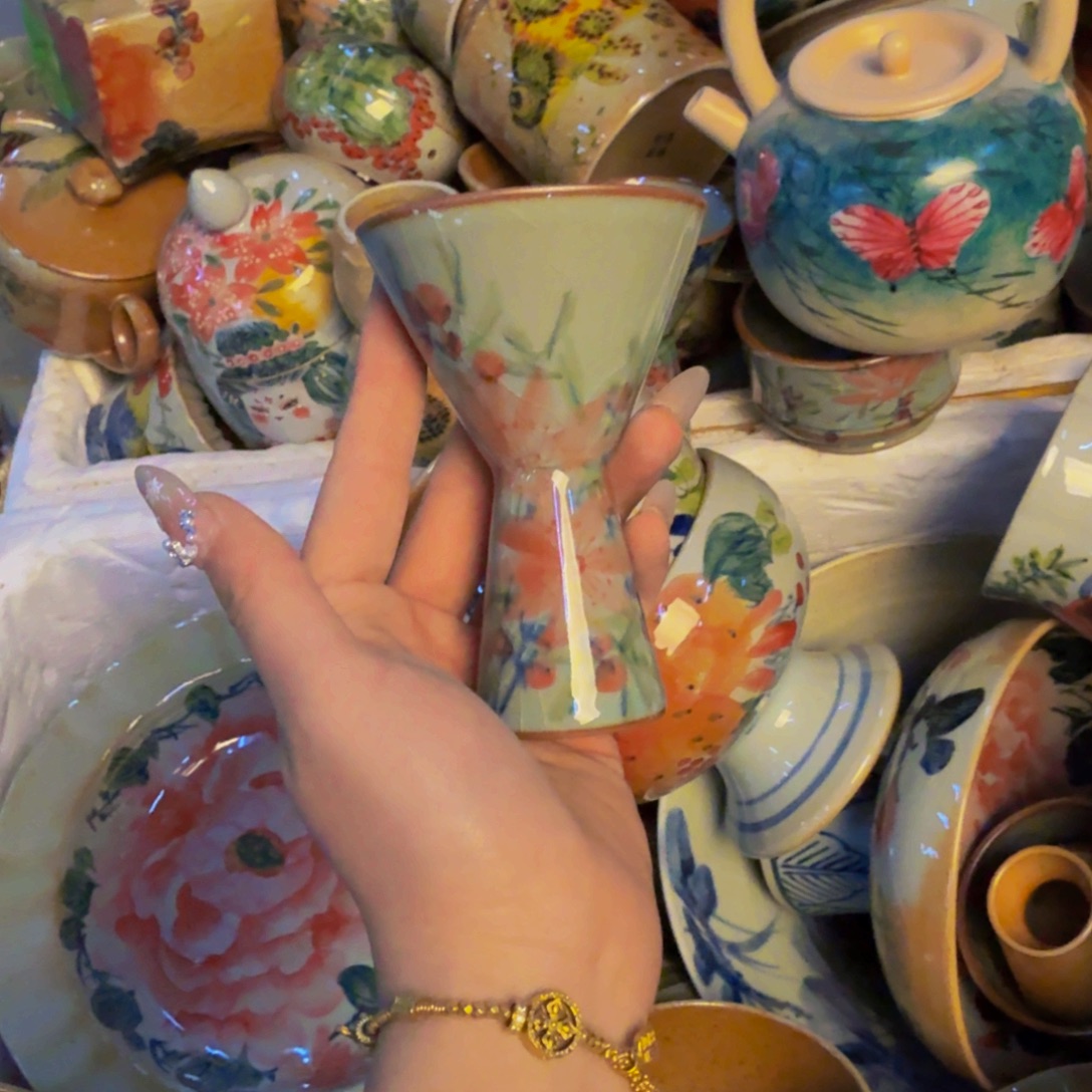 瓷片景德镇陶瓷手工手绘