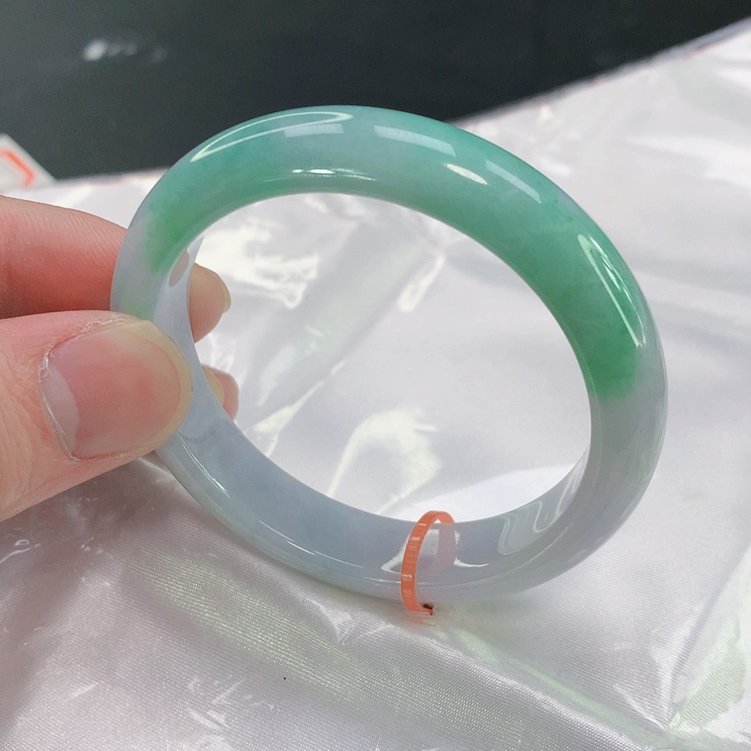 翡翠手镯未镶嵌708缅甸天然翡翠A货