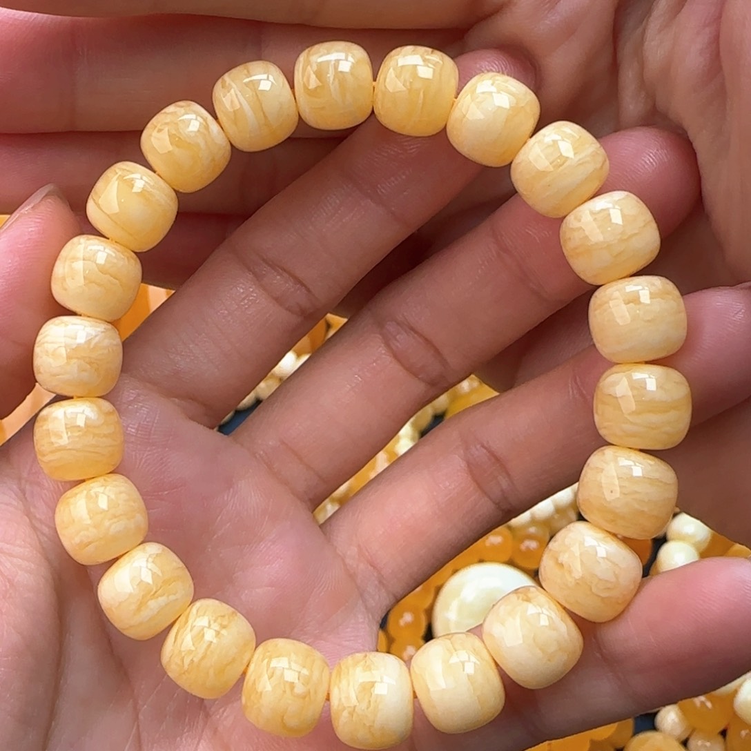 琥珀手串未镶嵌同料老型11