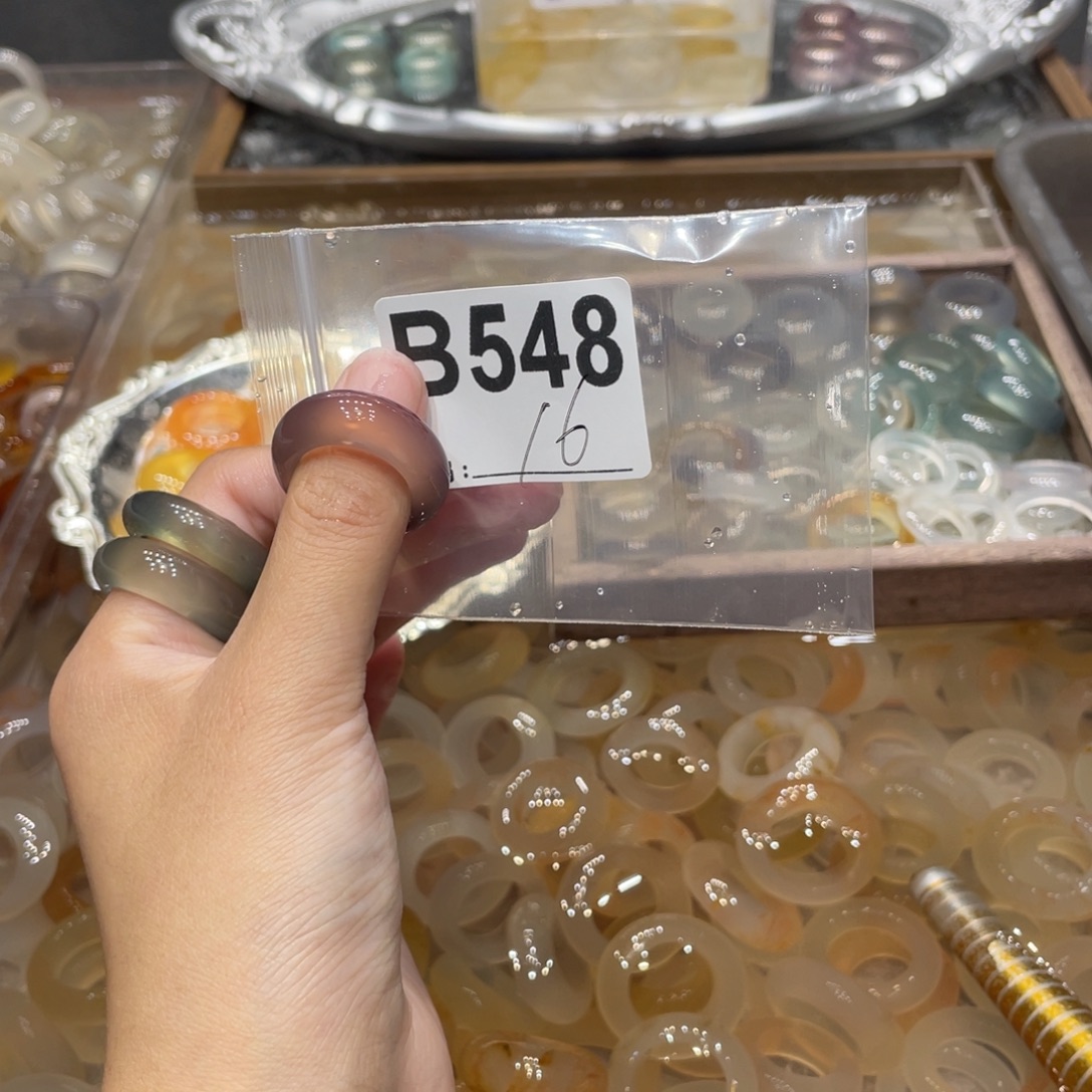 玛瑙/玉髓未镶嵌戒指548