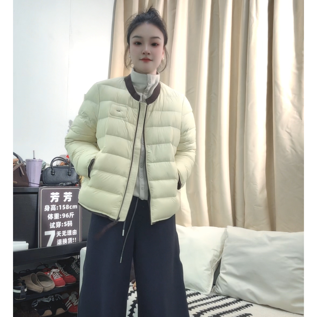 芳芳家【小暖炉】2025冬季新款轻奢简约韩版90白鸭绒保暖羽绒服外套