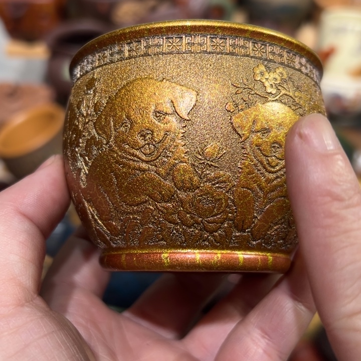 紫砂茶杯宜兴紫砂主人杯