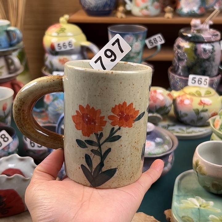 杯景德镇陶瓷手绘作品797