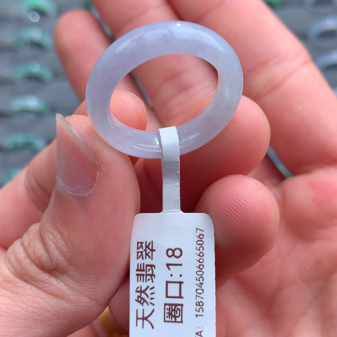 翡翠戒指未镶嵌天然