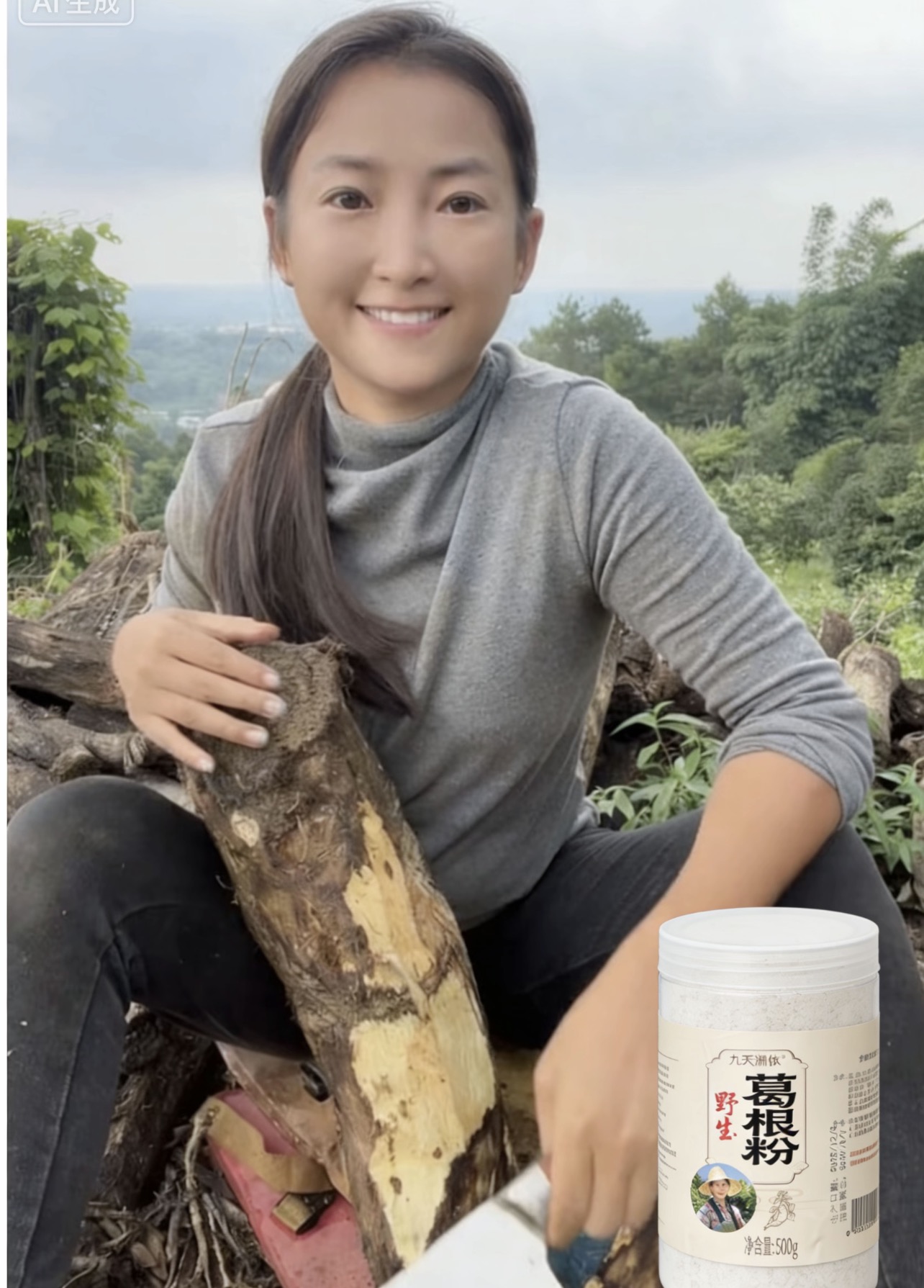 夏妹 深山野生葛根粉古法工艺制作 冲泡食用养生早餐代餐 