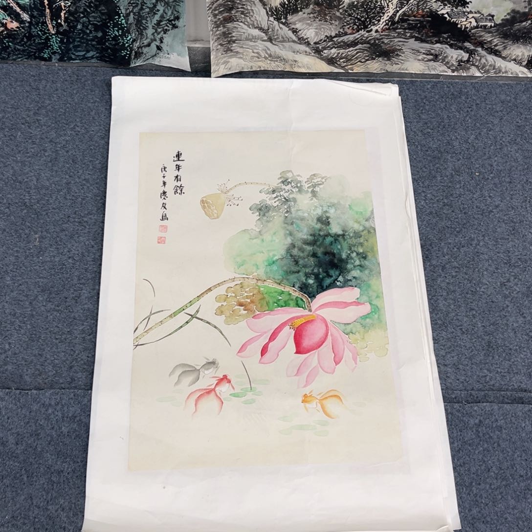 国画宣纸手绘，手工作品