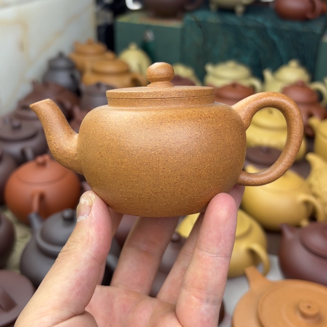 茶壶紫砂平盖莲子 降坡泥 145cc