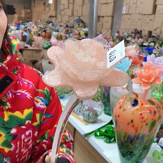 琉璃用****1花瓶高45厘米宽12厘米