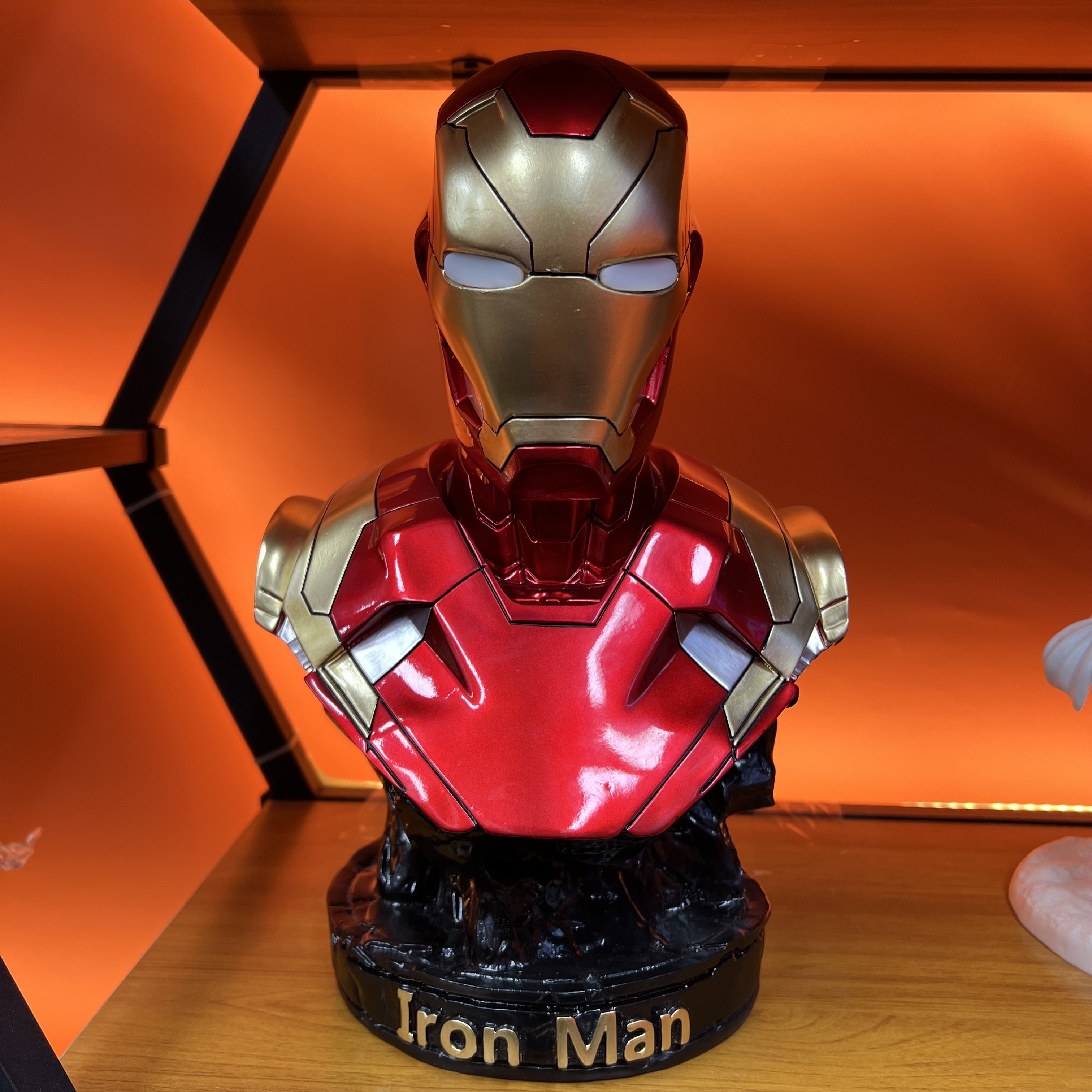 漫威GK树脂mk46钢铁侠半身像 优质模玩可发光