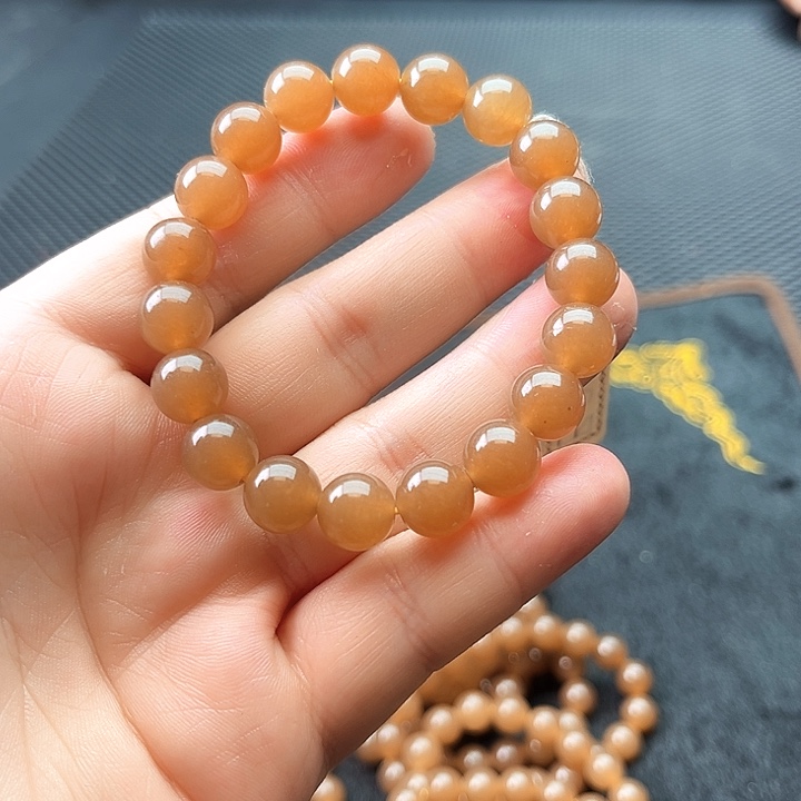 和田玉（糖玉）手链未镶嵌啊啊