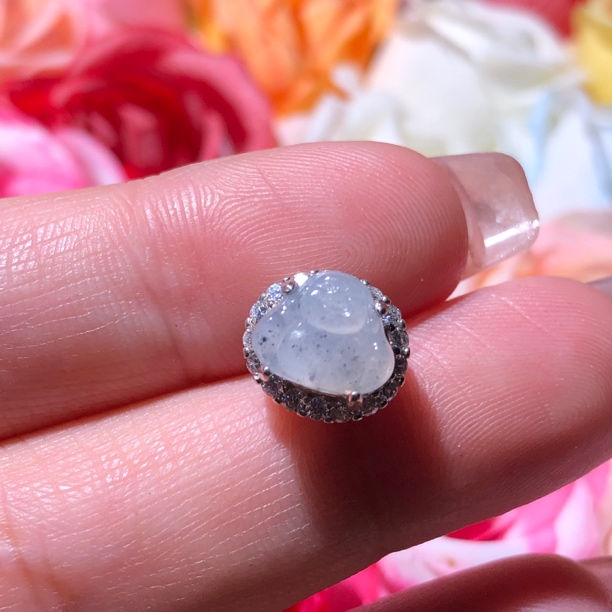 天然缅甸翡翠A货吊坠s925银翡翠潘朵拉批发零售