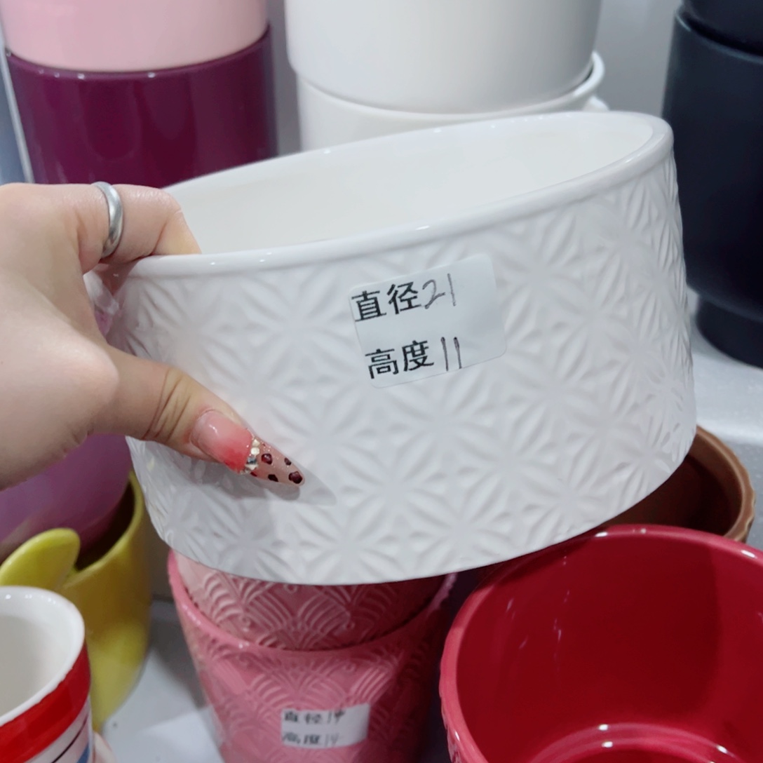 有孔，陶瓷花盆满10米包邮发货