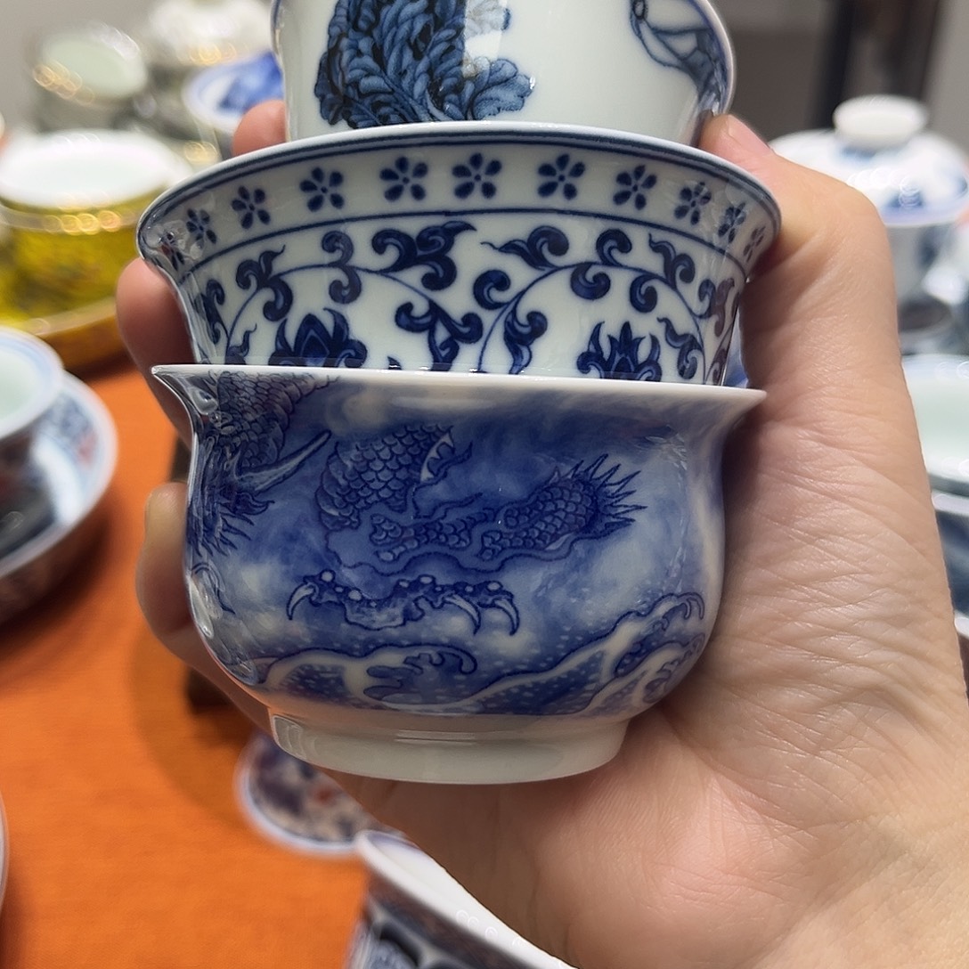 @***娘景德镇陶瓷学院景德镇陶瓷3个客杯