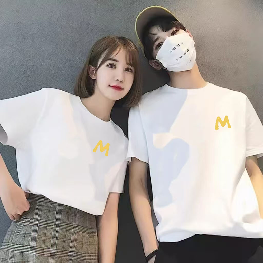 2025新款【朗宁】重磅纯棉纯色男士t恤短袖刺绣M圆领宽松休闲百搭型