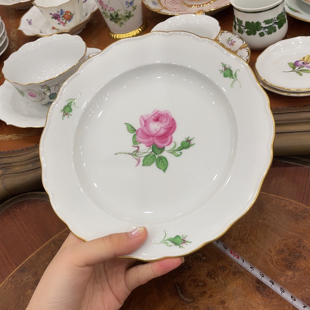 瓷片中古二等红玫瑰