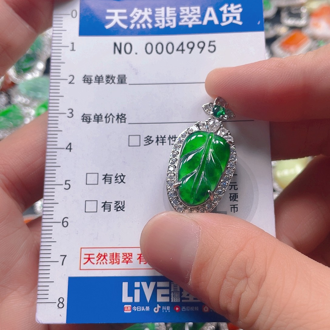 翡翠未镶嵌吊坠(不含链)