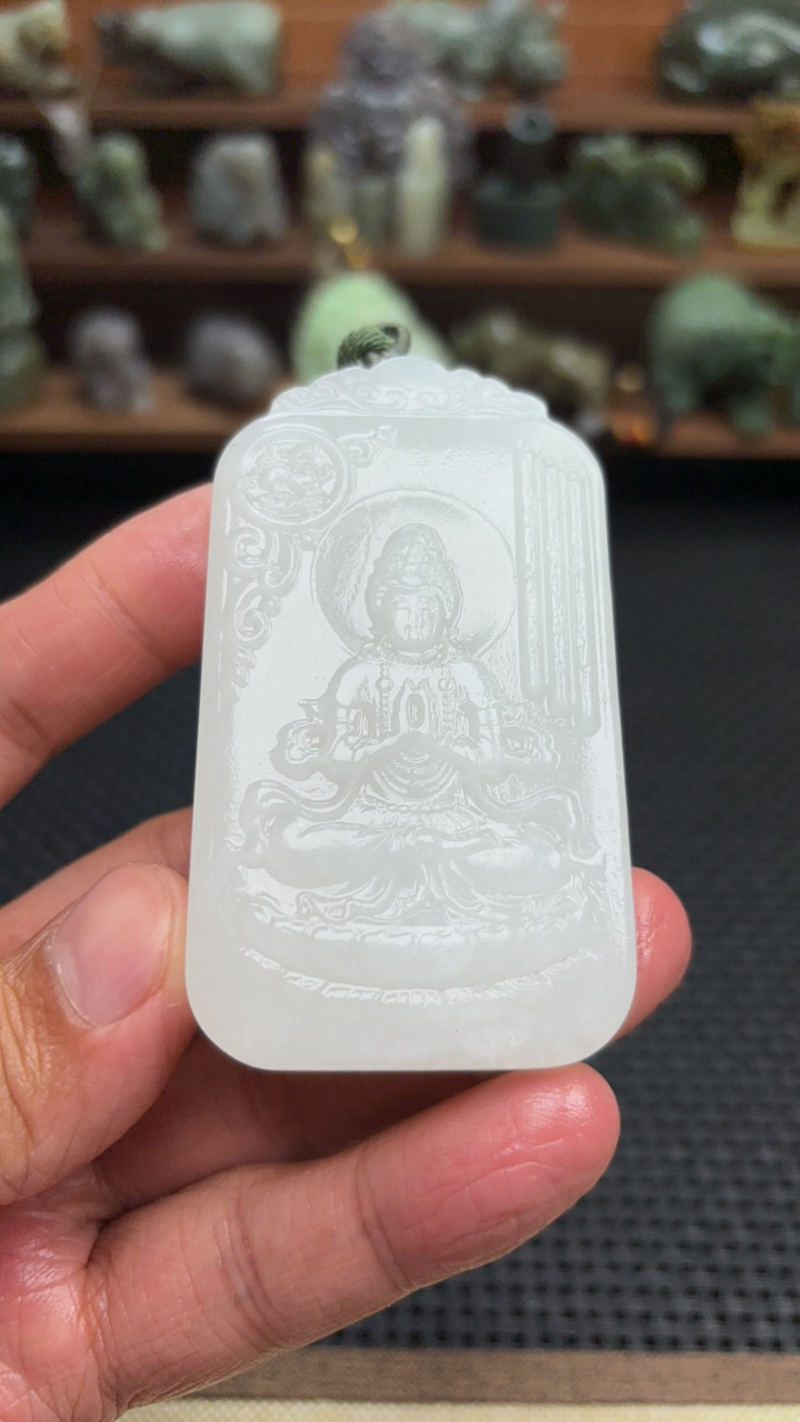 保真和田玉观音时尚吊坠百搭精雕拍一发一手工精致气质