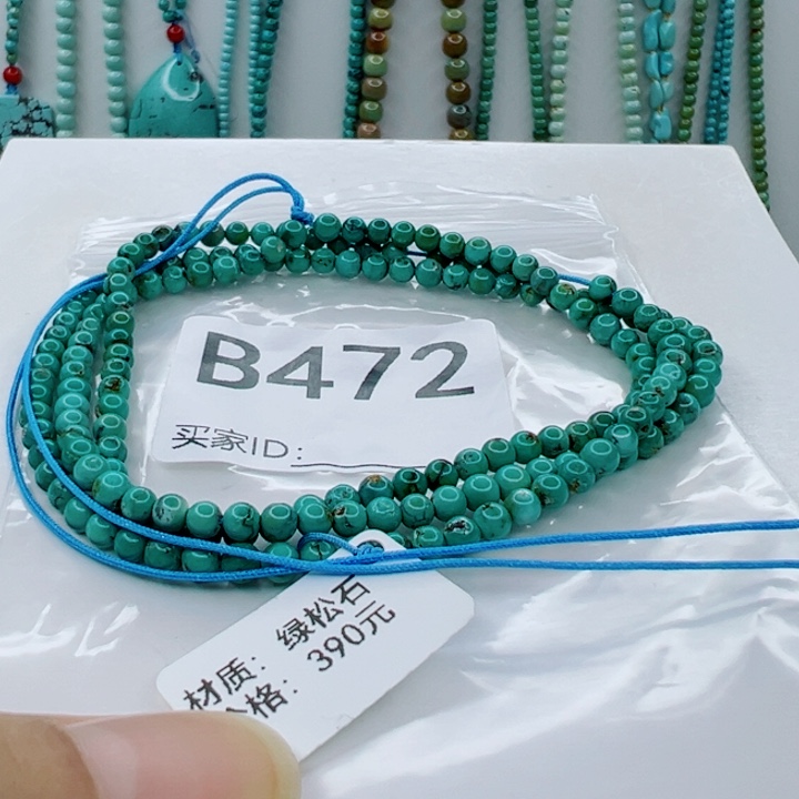 绿松石未镶嵌颈饰